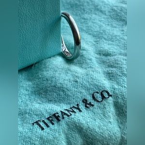 Tiffany & Co. "Lucida" Collection Platinum Ring - Size 7.5
